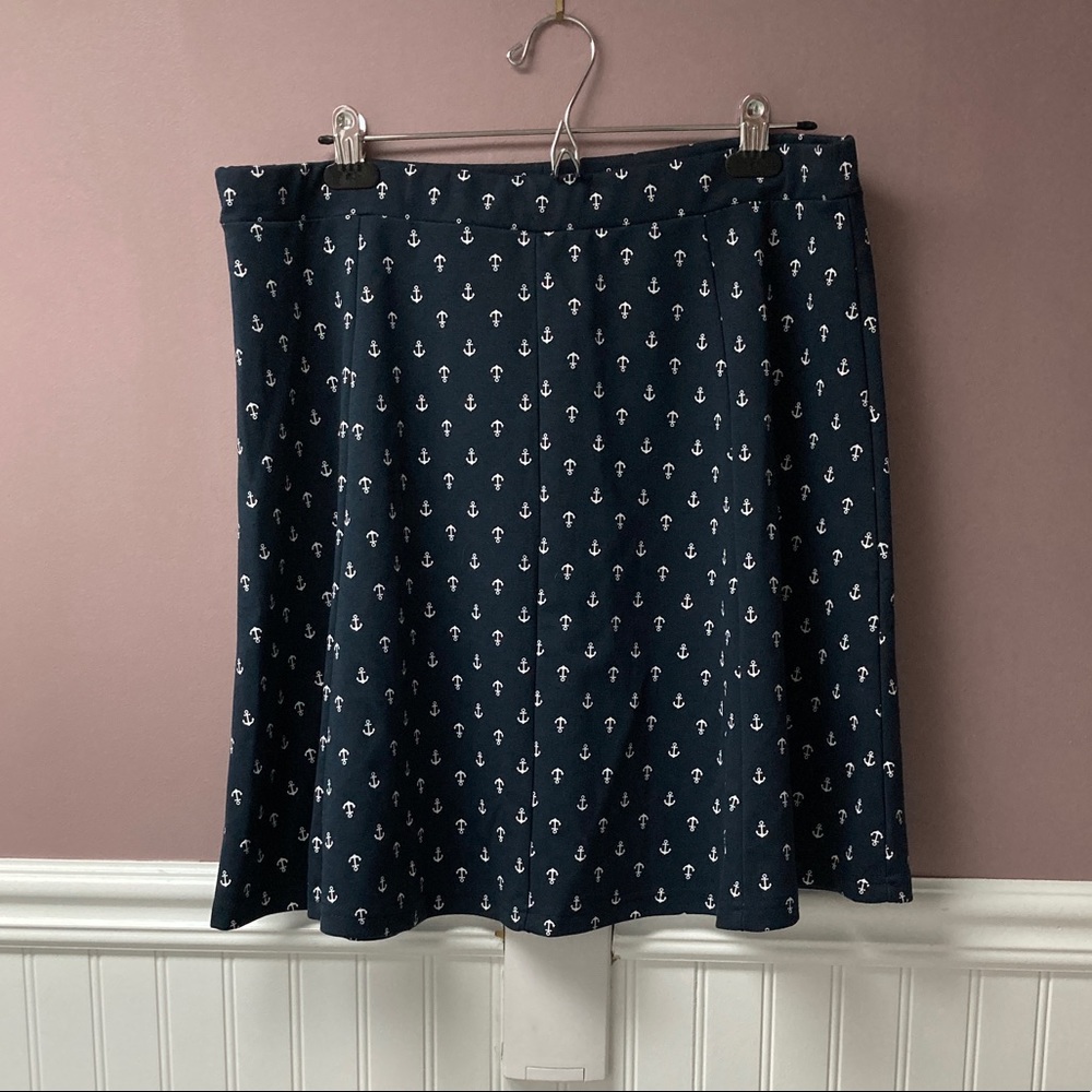 NWT Le Grenier navy anchor skirt